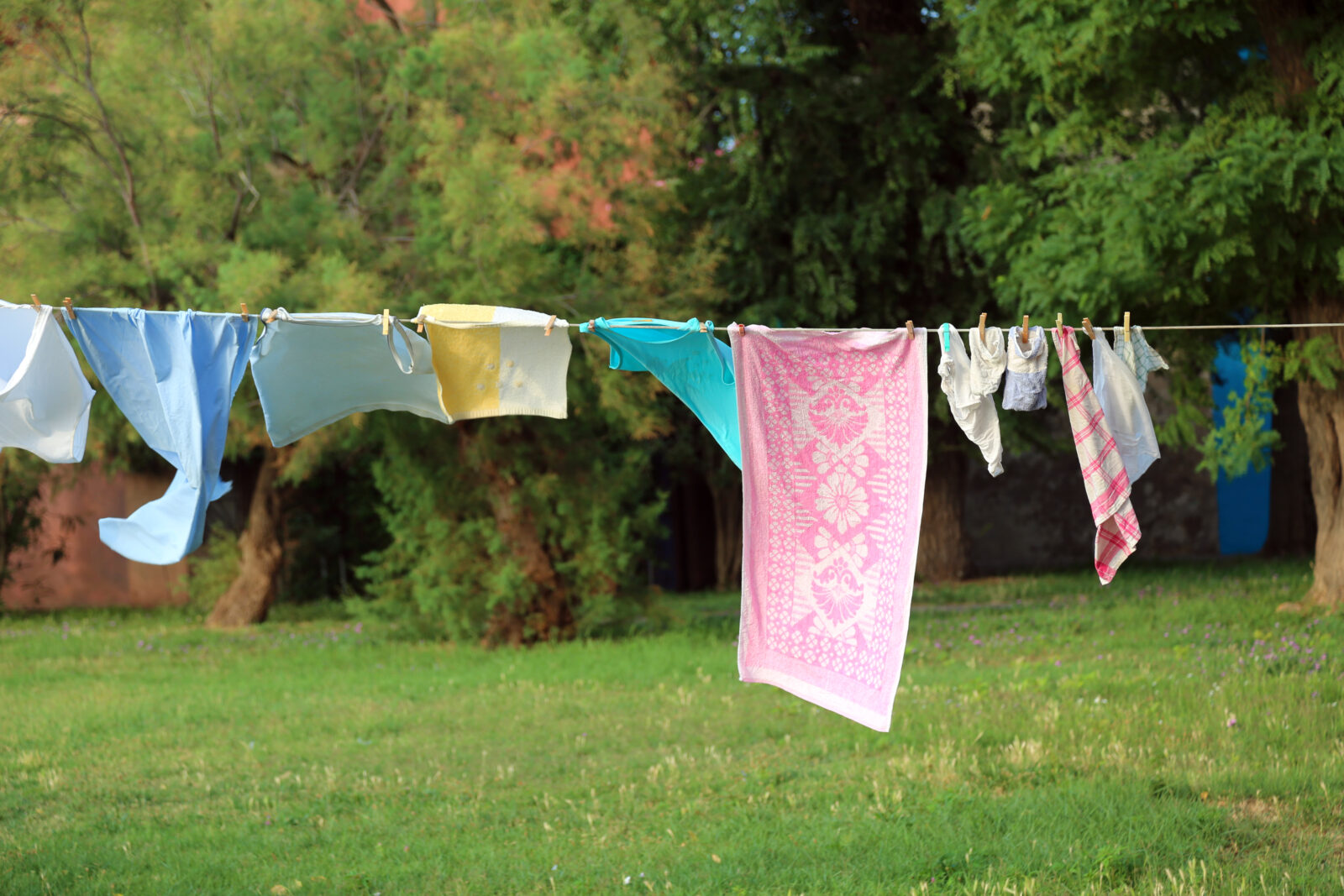 laundry drying outside